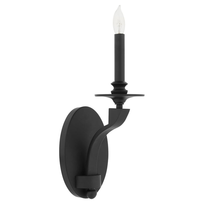 Myhouse Lighting Quorum - 5240-1-59 - One Light Wall Mount - Chantelle - Matte Black