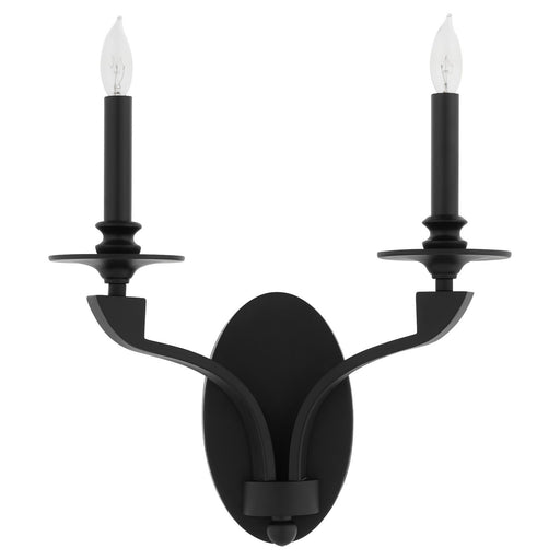 Myhouse Lighting Quorum - 5240-2-59 - Two Light Wall Mount - Chantelle - Matte Black