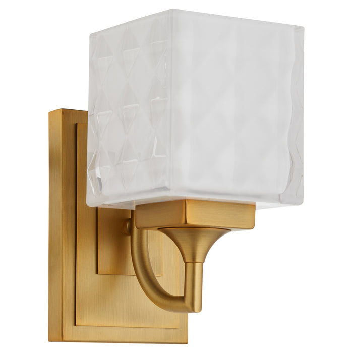 Myhouse Lighting Quorum - 5502-1-47 - One Light Wall Mount - Diamonte - Brushed Brass