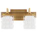 Myhouse Lighting Quorum - 5502-2-47 - Two Light Vanity - Diamonte - Brushed Brass