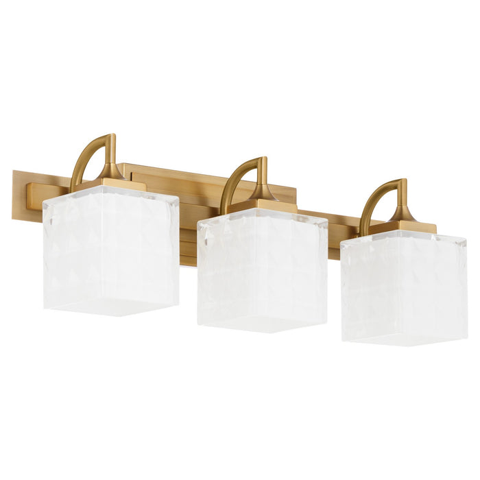 Myhouse Lighting Quorum - 5502-3-47 - Three Light Vanity - Diamonte - Brushed Brass