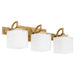 Myhouse Lighting Quorum - 5502-3-47 - Three Light Vanity - Diamonte - Brushed Brass