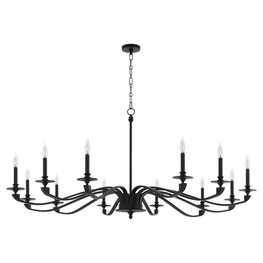 Myhouse Lighting Quorum - 6240-12-59 - 12 Light Chandelier - Chantelle - Matte Black