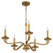 Myhouse Lighting Quorum - 6240-5-47 - Five Light Chandelier - Chantelle - Brushed Brass