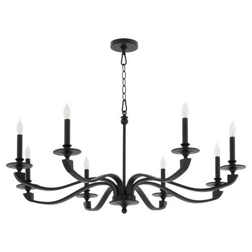 Myhouse Lighting Quorum - 6240-8-59 - Eight Light Chandelier - Chantelle - Matte Black