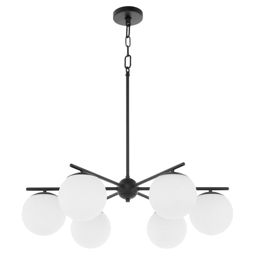 Myhouse Lighting Quorum - 639-6-59 - Six Light Chandelier - Jasper - Matte Black
