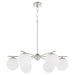 Myhouse Lighting Quorum - 639-6-65 - Six Light Chandelier - Jasper - Satin Nickel