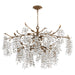 Myhouse Lighting Quorum - 670-8-46 - Eight Light Chandelier - Glicina - Natural Brass