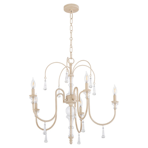 Myhouse Lighting Quorum - 685-5-52 - Five Light Chandelier - Clasica - Washed Oak