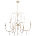 Myhouse Lighting Quorum - 685-6-52 - Six Light Chandelier - Clasica - Washed Oak