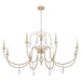 Myhouse Lighting Quorum - 686-8-52 - Eight Light Chandelier - Clasica - Washed Oak