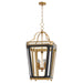 Myhouse Lighting Quorum - 840-4-5947 - Four Light Pendant - Loire - Matte Black|Brushed Brass