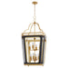 Myhouse Lighting Quorum - 840-8-5947 - Eight Light Pendant - Loire - Matte Black|Brushed Brass
