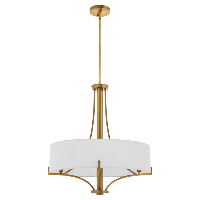 Myhouse Lighting Quorum - 841-4-47 - Four Light Pendant - Imperial - Brushed Brass