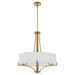 Myhouse Lighting Quorum - 841-4-47 - Four Light Pendant - Imperial - Brushed Brass