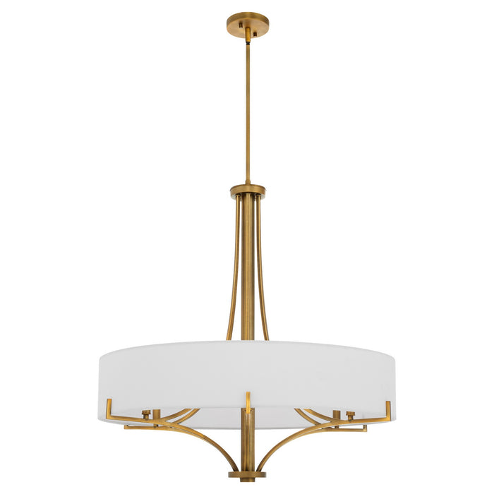 Myhouse Lighting Quorum - 841-6-47 - Six Light Pendant - Imperial - Brushed Brass