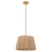Myhouse Lighting Quorum - 851-3-47 - Three Light Pendant - Anton - Brushed Brass