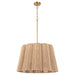 Myhouse Lighting Quorum - 851-6-47 - Six Light Pendant - Anton - Brushed Brass