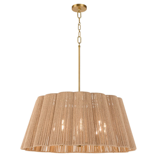 Myhouse Lighting Quorum - 851-8-47 - Eight Light Pendant - Anton - Brushed Brass