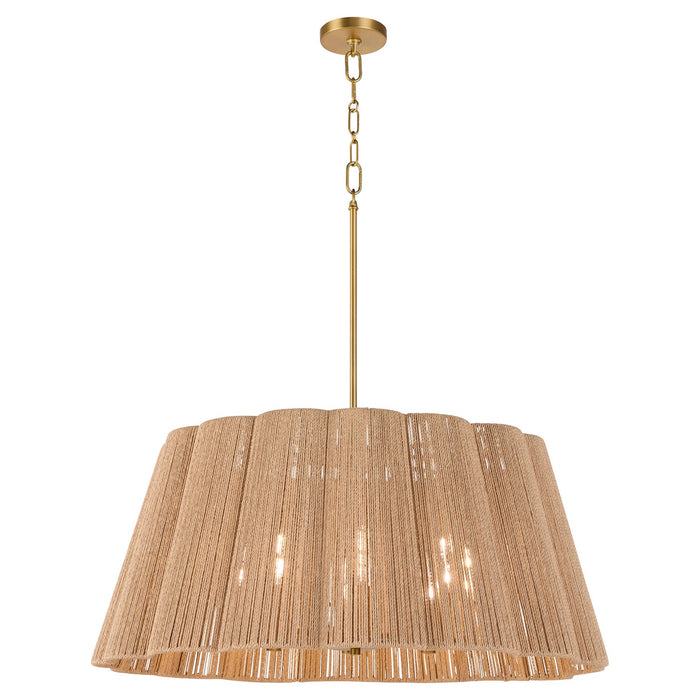 Myhouse Lighting Quorum - 851-8-47 - Eight Light Pendant - Anton - Brushed Brass