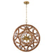 Myhouse Lighting Quorum - 852-22-47 - 12 Light Pendant - Kalio - Brushed Brass