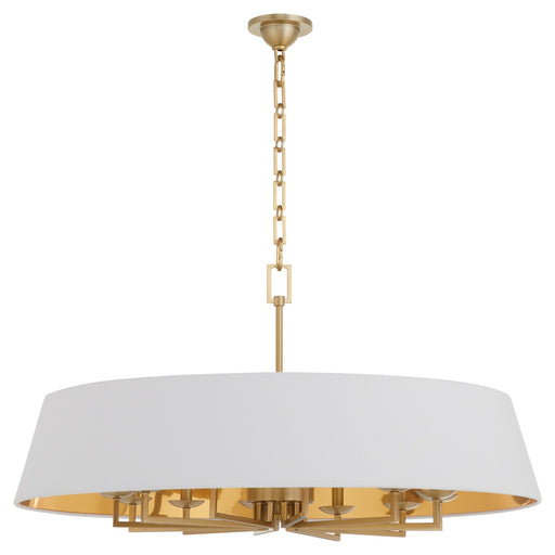 Myhouse Lighting Quorum - 8561-12-80 - 12 Light Pendant - Karnes - Aged Brass