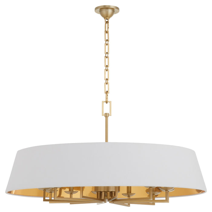 Myhouse Lighting Quorum - 8561-12-80 - 12 Light Pendant - Karnes - Aged Brass