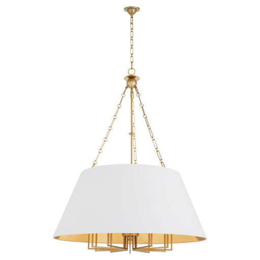 Myhouse Lighting Quorum - 8562-12-80 - 12 Light Pendant - Karnes - Aged Brass