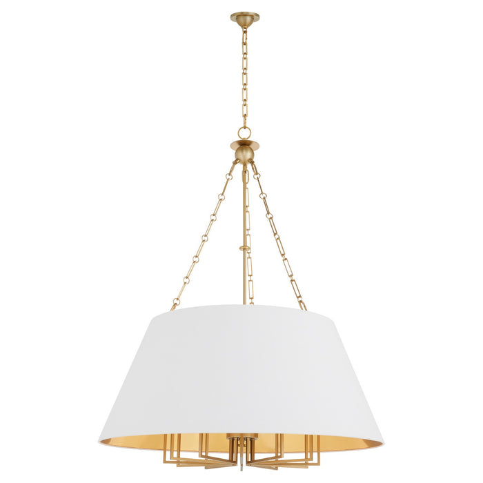 Myhouse Lighting Quorum - 8562-12-80 - 12 Light Pendant - Karnes - Aged Brass