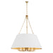 Myhouse Lighting Quorum - 8562-12-80 - 12 Light Pendant - Karnes - Aged Brass