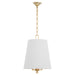 Myhouse Lighting Quorum - 8562-3-80 - Three Light Pendant - Karnes - Aged Brass