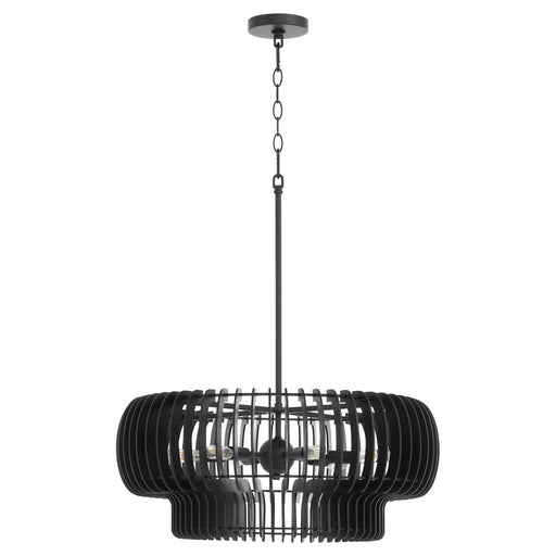 Myhouse Lighting Quorum - 8905-6-59 - Six Light Pendant - Harrelson - Matte Black
