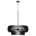 Myhouse Lighting Quorum - 8905-6-59 - Six Light Pendant - Harrelson - Matte Black