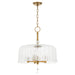 Myhouse Lighting Quorum - 893-5-47 - Five Light Pendant - Meriam - Brushed Brass