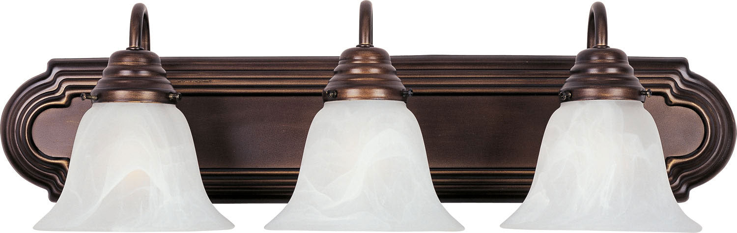 Myhouse Lighting Maxim - 8013MROI - Three Light Bath Vanity - Essentials - 801x - Oil Rubbed Bronze