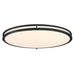 Myhouse Lighting Westinghouse Lighting - 6136300 - LED Flush Mount - Lauderdale - Matte Black