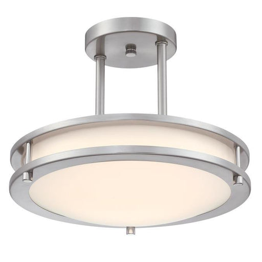 Myhouse Lighting Westinghouse Lighting - 6136600 - LED Semi-Flush Mount - Lauderdale - Brushed Nickel