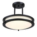 Myhouse Lighting Westinghouse Lighting - 6136700 - LED Semi-Flush Mount - Lauderdale - Matte Black