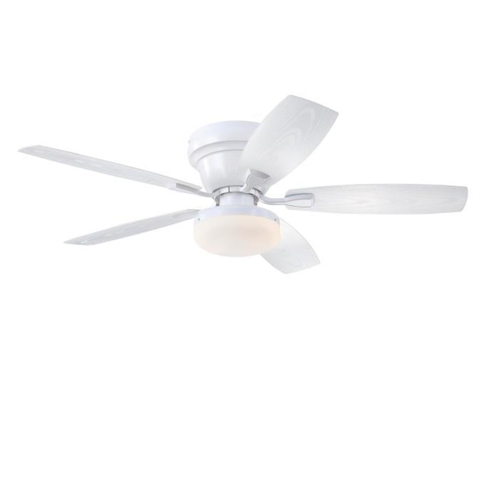 Myhouse Lighting Westinghouse Lighting - 73208LE - 52"Ceiling Fan - Contempra - Matte White