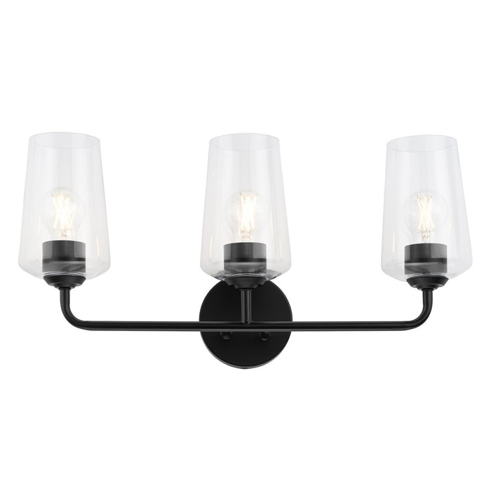 Myhouse Lighting Progress Lighting - P300541-031 - Three Light Bath & Vanity - Celino - Black