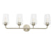 Myhouse Lighting Progress Lighting - P300542-009 - Four Light Bath & Vanity - Celino - Brushed Nickel