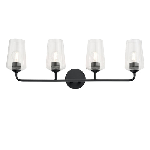 Myhouse Lighting Progress Lighting - P300542-031 - Four Light Bath & Vanity - Celino - Black