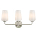 Myhouse Lighting Progress Lighting - P300544-009 - Three Light Bath & Vanity - Celino - Brushed Nickel