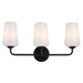 Myhouse Lighting Progress Lighting - P300544-031 - Three Light Bath & Vanity - Celino - Black