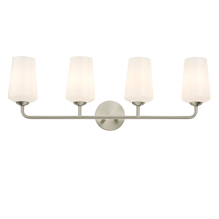 Myhouse Lighting Progress Lighting - P300545-009 - Four Light Bath & Vanity - Celino - Brushed Nickel