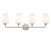 Myhouse Lighting Progress Lighting - P300545-009 - Four Light Bath & Vanity - Celino - Brushed Nickel