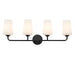 Myhouse Lighting Progress Lighting - P300545-031 - Four Light Bath & Vanity - Celino - Black
