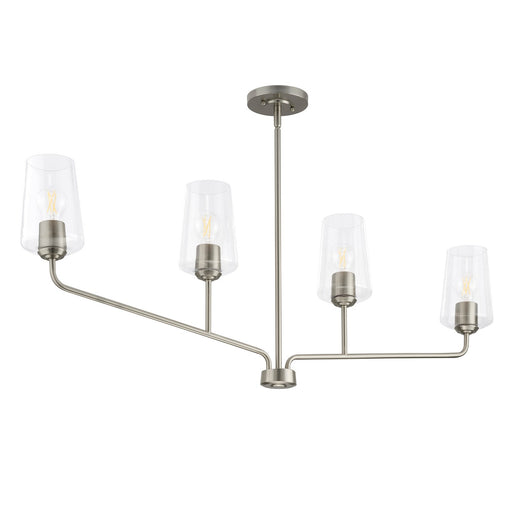 Myhouse Lighting Progress Lighting - P400441-009 - Four Light Linear Chandelier - Celino - Brushed Nickel