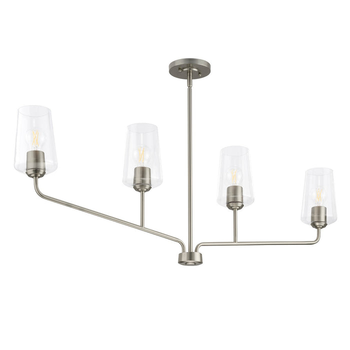 Myhouse Lighting Progress Lighting - P400441-009 - Four Light Linear Chandelier - Celino - Brushed Nickel