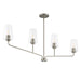 Myhouse Lighting Progress Lighting - P400441-009 - Four Light Linear Chandelier - Celino - Brushed Nickel